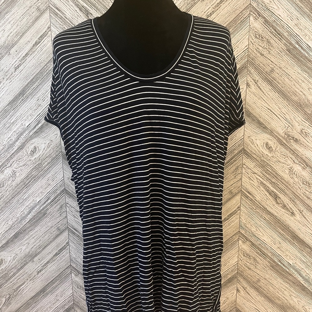 LOFT Tunic, Navy/White, size Large